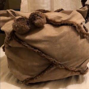 Franco Sarto faux brown and tan sued/leather